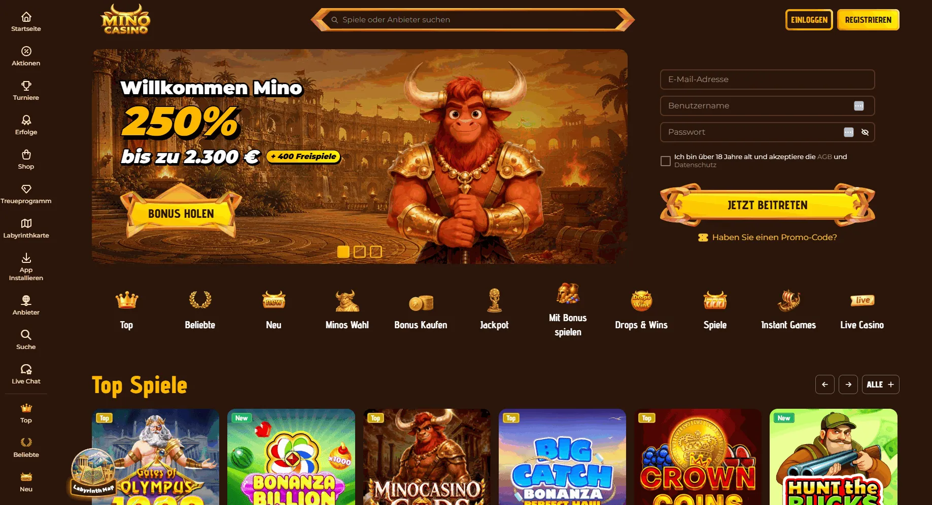 Mino Online Casino Schweiz