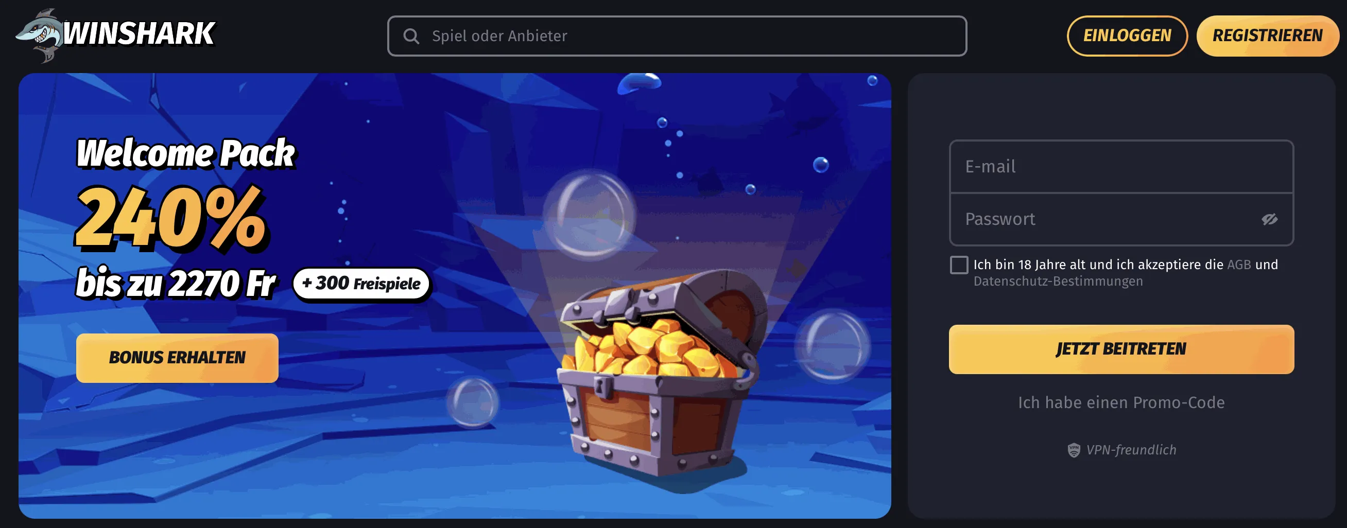 Winshark Bestes Online Casino Schweiz